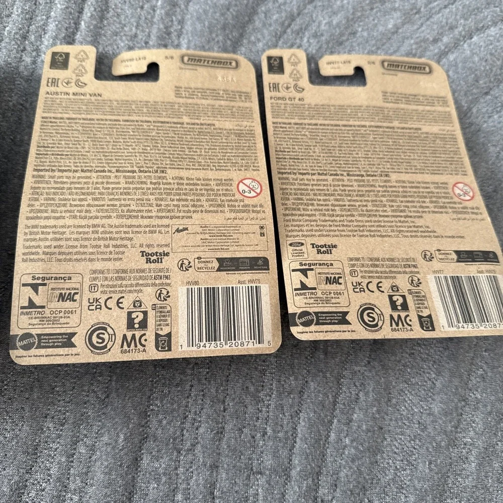 Matchbox Candy Collectible Series Set of 4 Hummer‎ Volkswagen Mini Van Ford GT